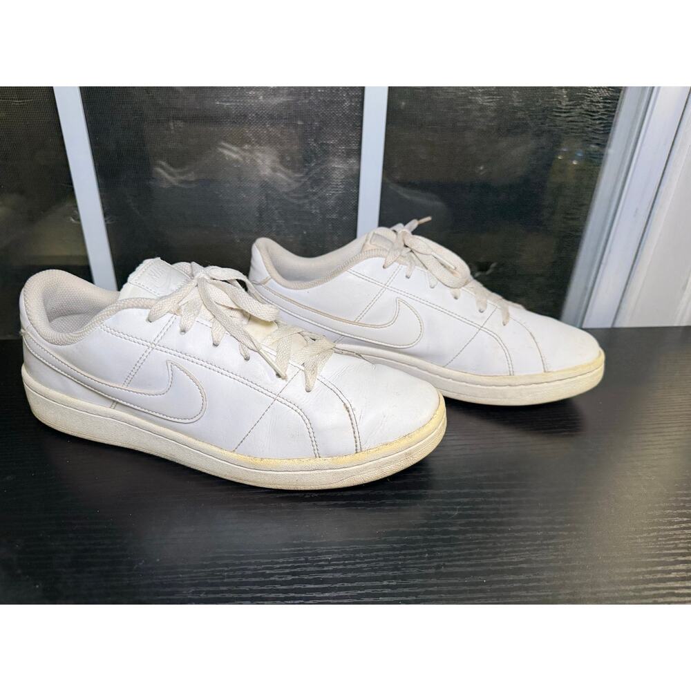 Nike Court Vision Low White Leather Sneakers Women Size 10 Casual Shoe CU9836100
